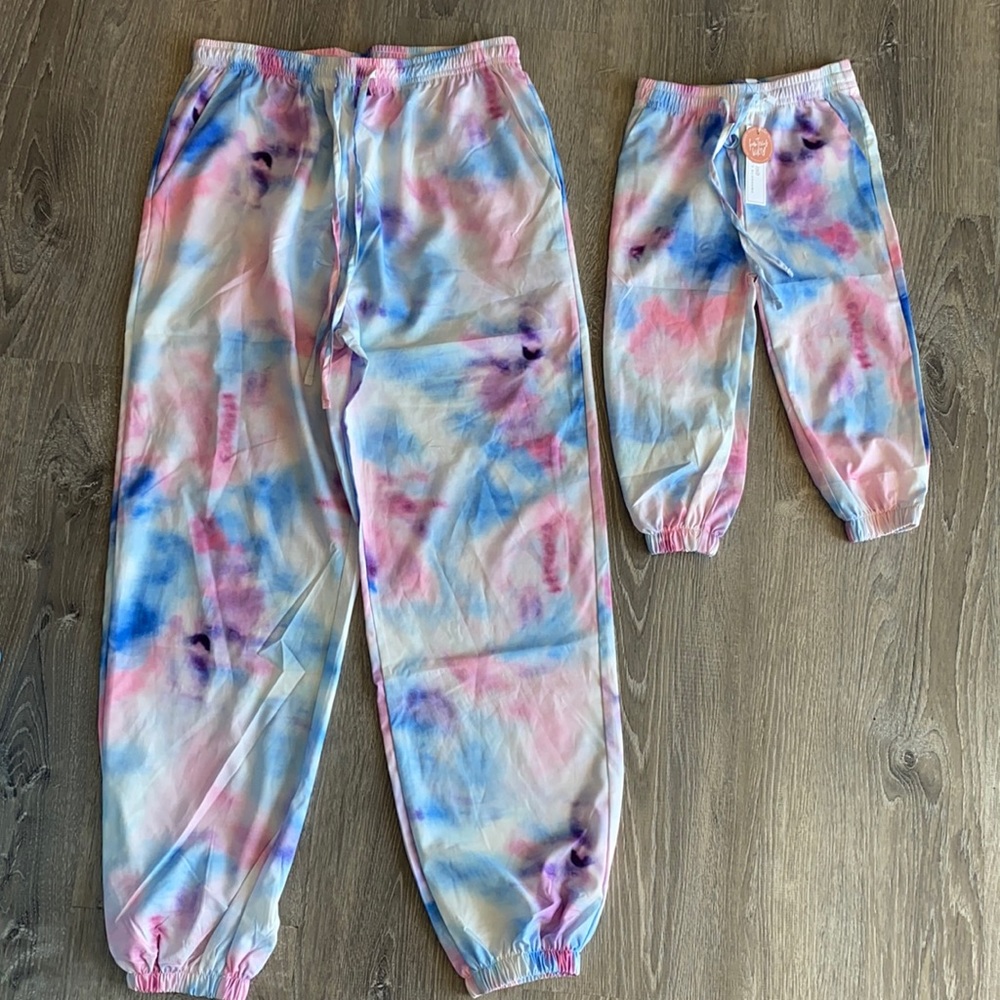 Mommy and me tie dye pants